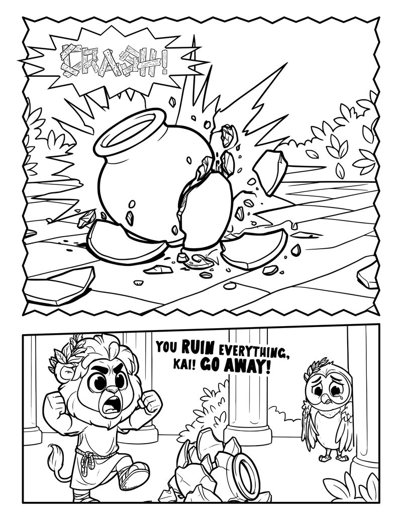 A comic page from Story 1
