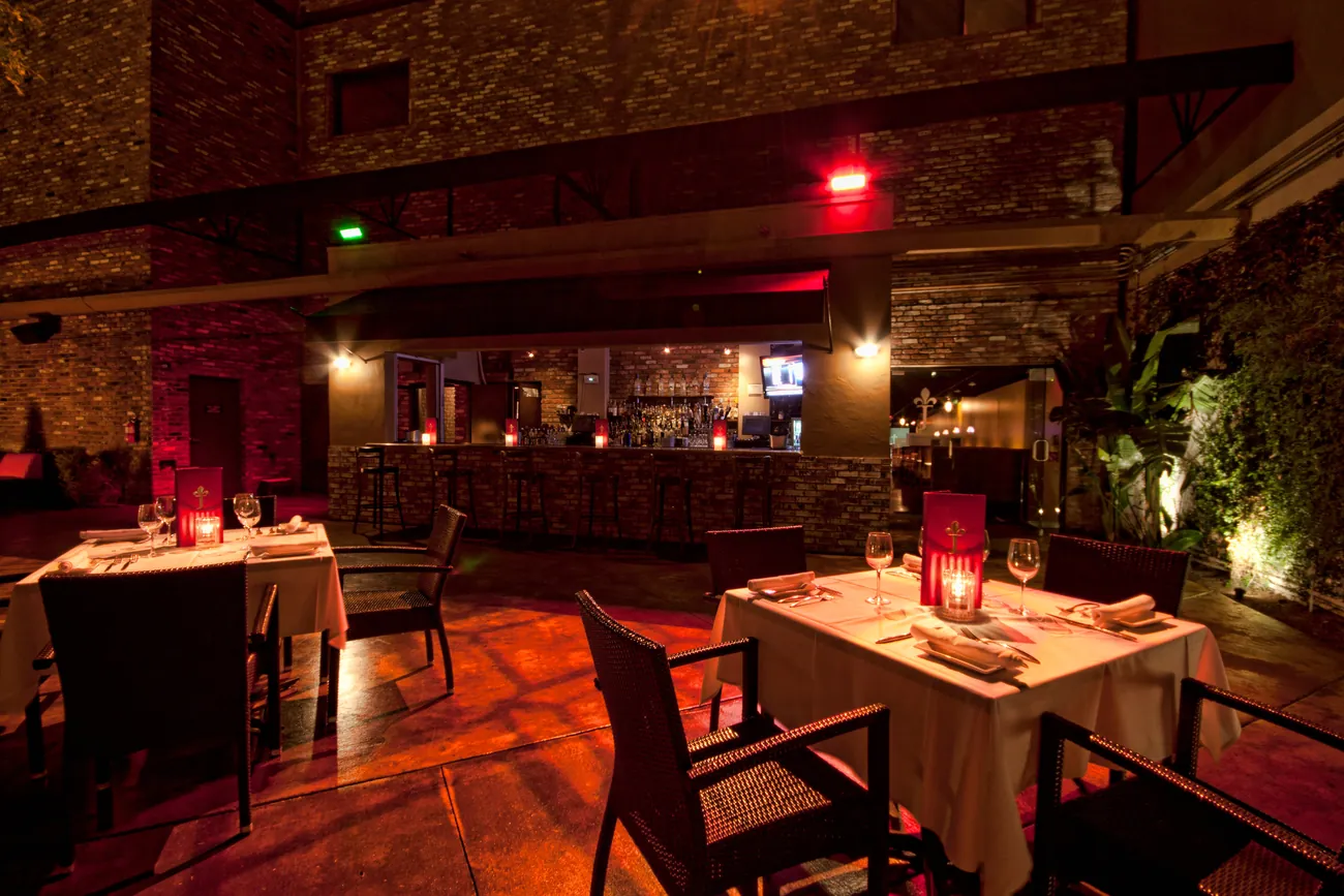 Brick bar interior