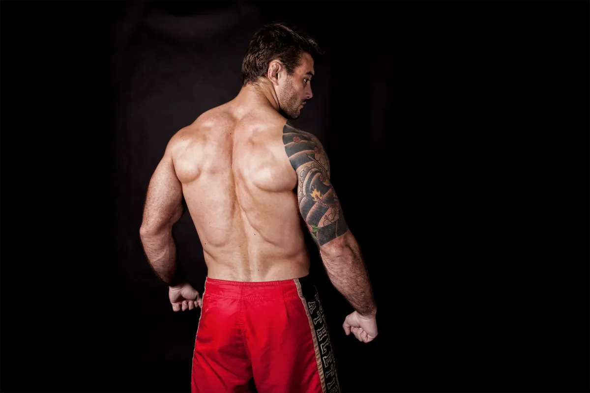 Ricardo, back and tattoo sleeve
